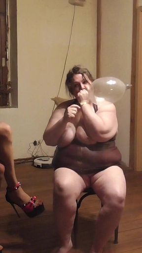 Condom Blow up Fetish
