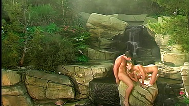 Brooke Banner Tit Fucks and Blows Mick Blue Outdoors