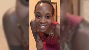 African Couple imitates wild sex. Hottest Non-nude video with Ebony teen