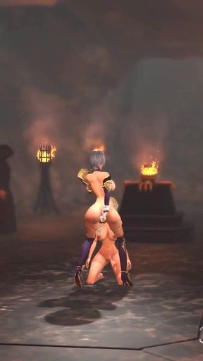 Captivating moment from &quot;Super dick girl plays with a sexy princess in medieval castle&quot;