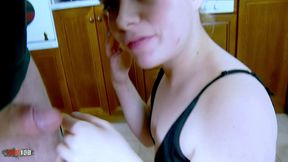 clarisse hooper - tattooed french babe fucks terry after kitchen dildo play