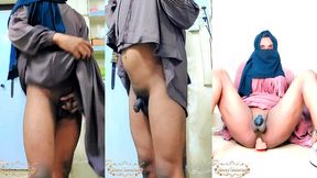 hijabi muslim shemale desi kinner hijda try to masturbate impotent penis