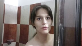 I Go in to Take a Shower with My Horny Stepsister and I End up Fucking Her Hard Until I Cum in Her