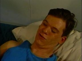 Fucking his boyfriends ass on the bed