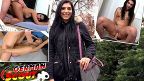 German Scout Finds Fresh Ebony Talent Kristal Amore for Casting Fun