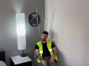 Full size vore swallowed by Bloated belly Builder bf