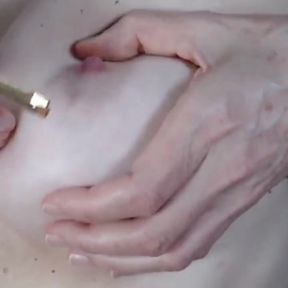 Nipples fetish ice cream honey clamps and tweezer