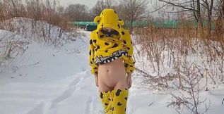 I went for a walk in the snow in my pajamas and undressed