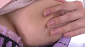 Cute Japanese babe shows of her special talents