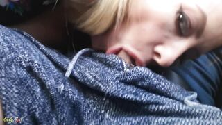 Sucking Off his Penis while he is Driving the Vehicle - Kynky Mylf