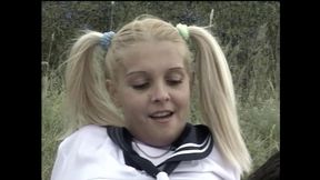 Fantastic Teen Fucked Doggystyle Outdoors and Cummed in Mouth by Huge Cock