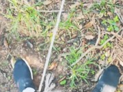 Pissing on chastity