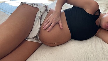 Pregnant. Contractions. Labor. My waters broke, my stomach sank and labor pains began