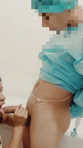 Powerful moment from &quot;Deep throat of ass nurse in medical center Porn in spanish&quot;