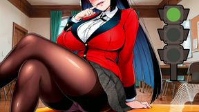 Green light, Red Light with Yumeko from Kakegurui. English voice. JOI hentai.