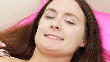 Super cute Blonde Teen has HUGE orgasm