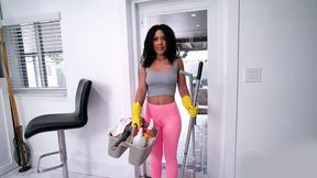 Biggest Dick Ever! The Lovely Luna's Epic Cleaning Performance in XXX Video