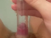 POV- FTM too horny to pump…