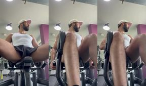 Public Gym Handsfree Cum Gush Arab Jock Destroyed