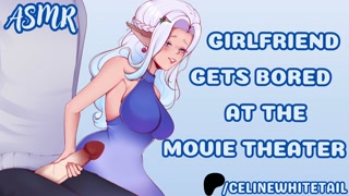 Your Girlfriend Gets Bored at the Movies | ASMR Audio Roleplay [Semi-Public Blowjob]