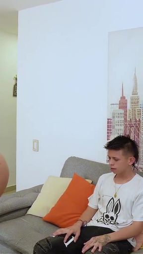 I fulfill my bet by a virgin empanada seller   Clip 2