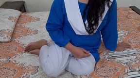 Indian Stepsister Enjoys Sex in Her College Uniform