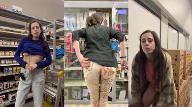 Horny Walmart worker gets caught flashing coworkers