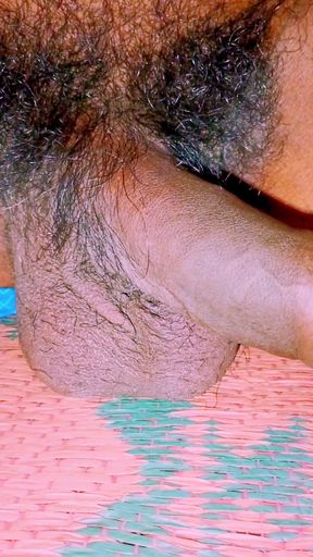 Long and fatty cock massage and checkup for clean for health after handjob.