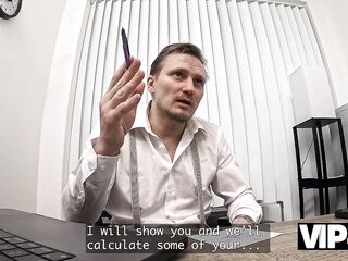 VIP4K. This chab wanted her to try his Cock right on the Office Desk