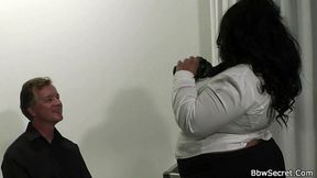 Mandingo devours curvy ebony femme's fishnet-encased bodacious booty in steamy cheating escapade