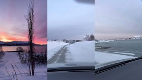 leve du soleil sur tromso, magnifique