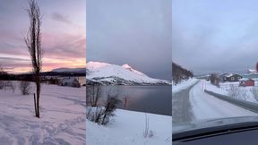 leve du soleil sur tromso, magnifique