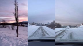 leve du soleil sur tromso, magnifique