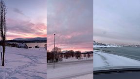 leve du soleil sur tromso, magnifique