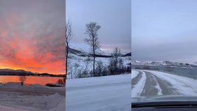 leve du soleil sur tromso, magnifique