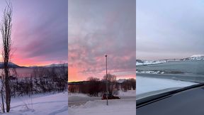 leve du soleil sur tromso, magnifique