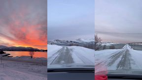 leve du soleil sur tromso, magnifique