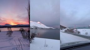 leve du soleil sur tromso, magnifique