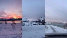 leve du soleil sur tromso, magnifique