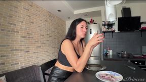 Wet From Cleaning, Hungry From Cooking, Dirty After Eating