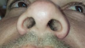 Nariz en primer plano: Fetiche close-up