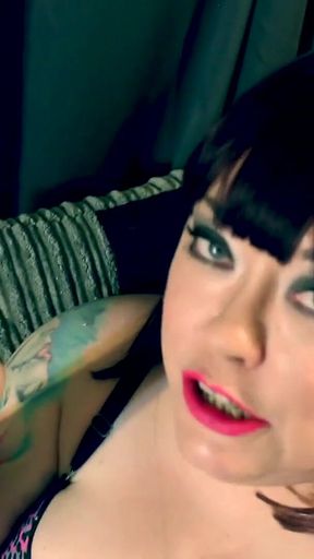 Powerful moment from &quot;BBW Tina Snua Dressed In Sexy Retro Underwear Smokes A Malboro Cigarette With OMI&#039;s - Smoking Fetish&quot;