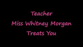 Teacher Miss Whitney Morgan Treats You with Pantyhose Feet & Self Gag - wmv