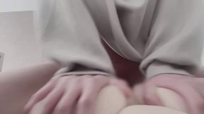 Boy gets hooked on artificial vagina and shakes his hips to have sex with it