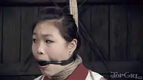 Strap-On Cock Slides Into Wet Asain Pussy for Steamy Action