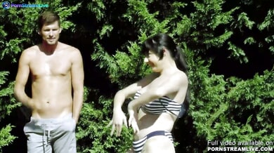 Three women surrender to passion during an outdoor massage that turns intense