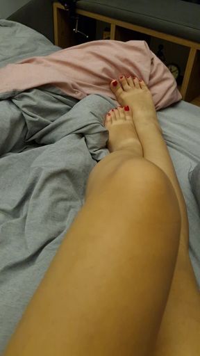 Humiliation Offensive Foot & Leg Masturbation