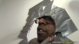 Whitney Grace Sucks Anonymous Big Black Cock at a Gloryhole