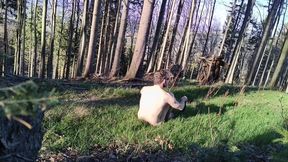 Naked in Forest