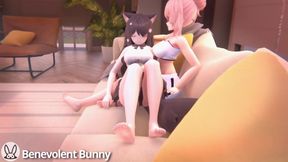 Massive boobs grow even bigger with every suck